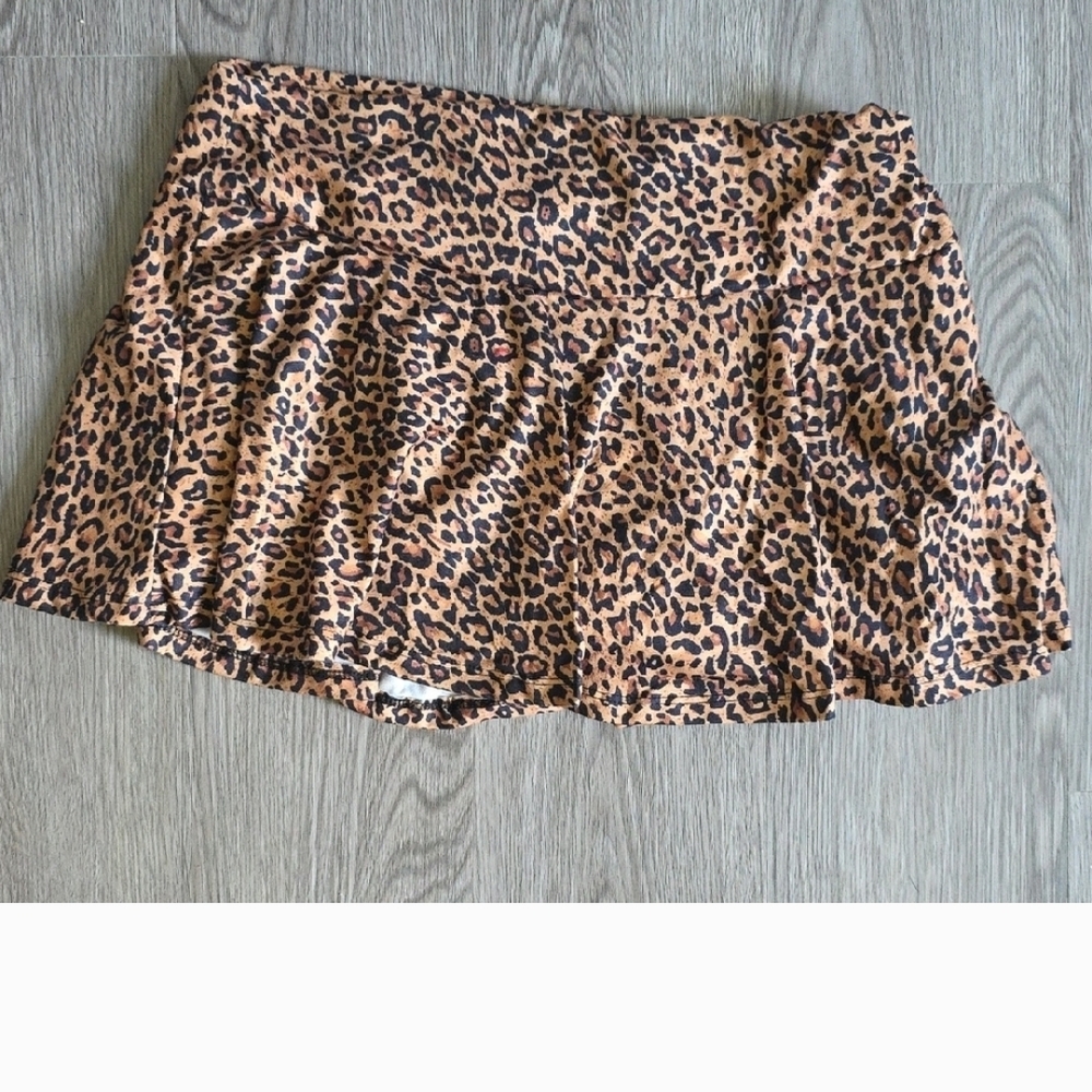 SHEIN Leopard Print Mini Skirt